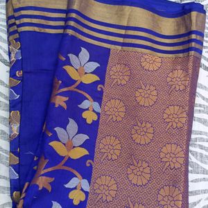 blue colour saree