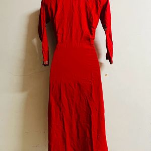 Red Designer Festival Wear Gown