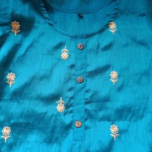 Teal Blue Kurti ( SizeM)