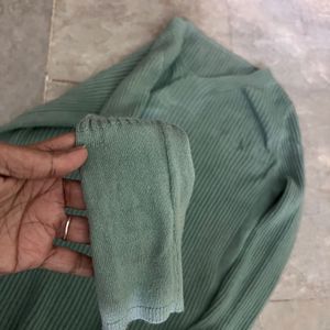 Green Wool Top