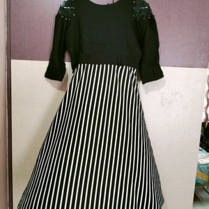 Black And White Western Frock