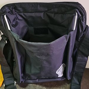 Black Sling Bag With 3 Compartment