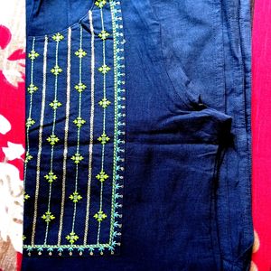 Max Boat Neck Embroidered Kurti