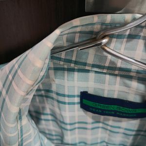 A Checked Bluesish Greyish Shirt, Comfortable Good