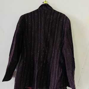 Burgundy Fleck Wool Jacket Rockabilly Imperial