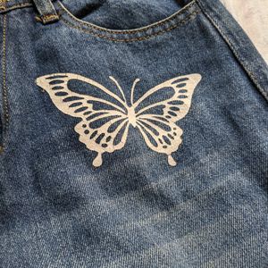 Butterfly Blue Mom Jean's