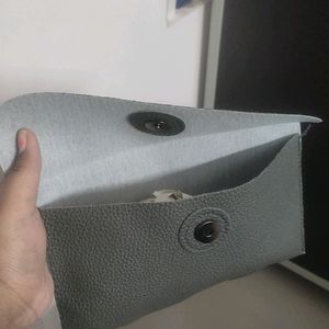 Brand New Grey Satchel Shoulder bag Wallet Combo