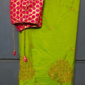 Brand New Dual Tone Saree With Free Blouse