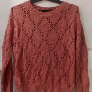 Peach Colour Sweater