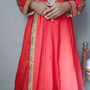 2 Anarkali suit combo (blue &red)