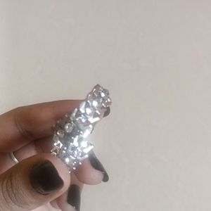 Unused Stylish Silver Earrings