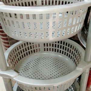 🤩3 Layer foldable Organiser basket ✨