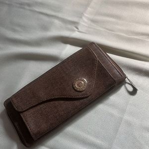 Dark Brown Leather Purse For Daily Use