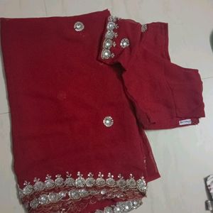 Grand Work Saree With Blouse