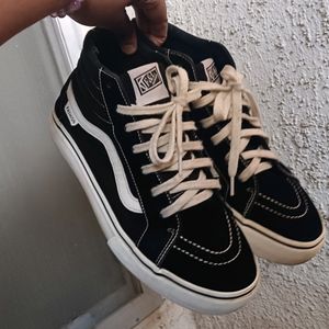 Vans Canvas Black & White Shoes