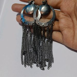 Silver Earrings (Jhumkas)