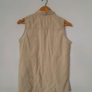 Beige Casual Top (Women's)