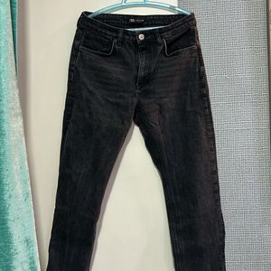 Charcoal Black Zara Jeans