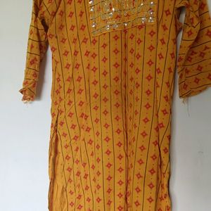 Yellow Kurti