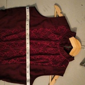 Miss Chase Burgundy Dress