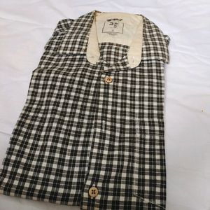 Man Casual Shirt - Mehendi Green Checked