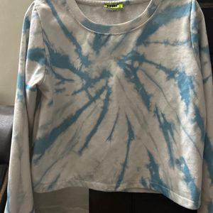 Womens Crop Sweatshirt Tie Dye✨ Flash Sale