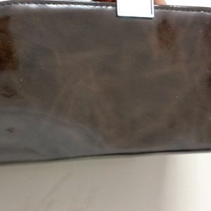 Brown Glossy Clutch