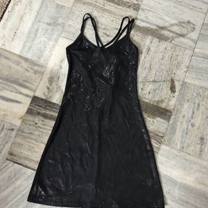 Leather Lookalike Sexy Dress