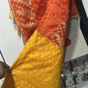 Aa Tissue Dual Shade Saree