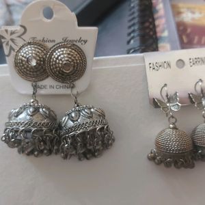 oxidised earings / jumka