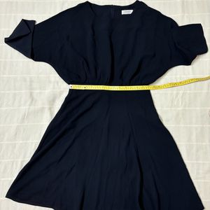 Korean Navy Blue Dress