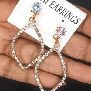 4 Crystal Earings Combo