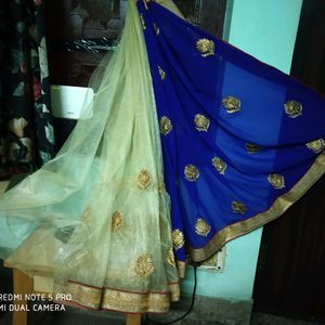 Beautiful Partywear Half & Half Saree