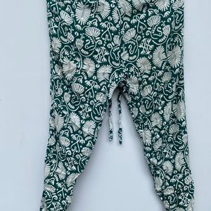 H&M Linen Printed Trousers