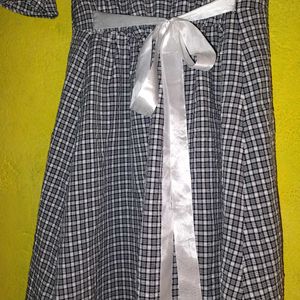 Gingham Style Women Dress.