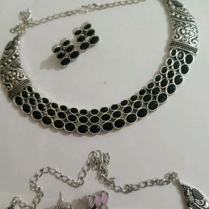 Silver Necklace Set