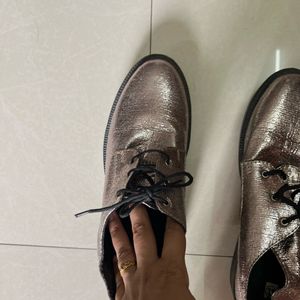 Shiny Blackish Silver Boots ( Party Wear )
