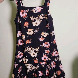 Floral  Black Dress - Brand New