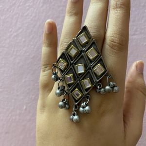 Oxidized Statement Ring