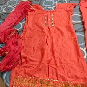 New Kurta Pant Set With Dupatta