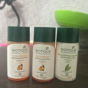 Biotique Body Wash (2) + Moisturiser (1)