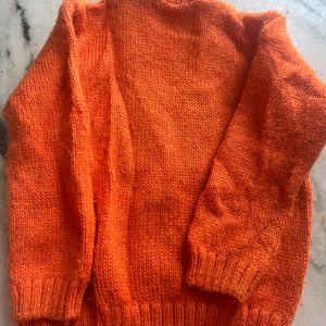 Orange Knitted Sweater