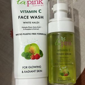 La Pink Facewash And Toner