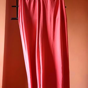 💖Bright Red Silk Palazo