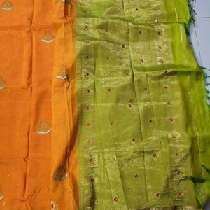 Kanchivaram With Embroidery  Work