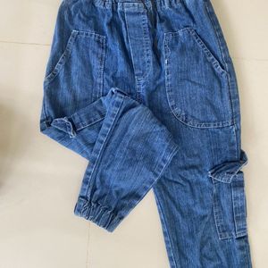 Denim Jogger Pant For Women