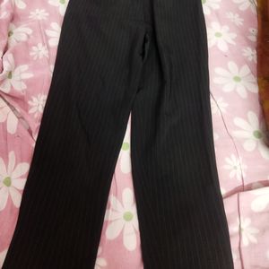 Black White Strip Formal Pant