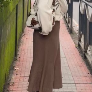 Aesthetic Korean Brown Mermaid Skirt