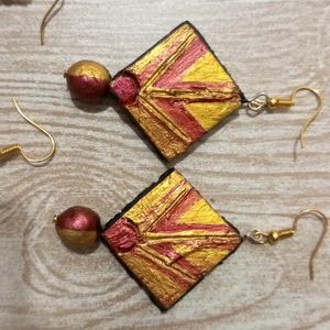 Combo Of 2 Terracota Earrings