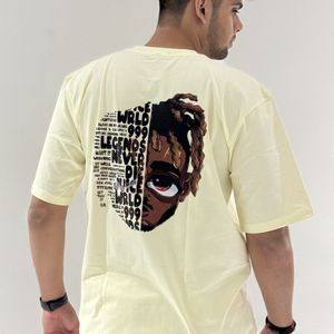 Oversize Printed Cotton Stylish Tshirt With Tag